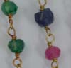 Gemstone Beads on Sterling Vermeil Chains